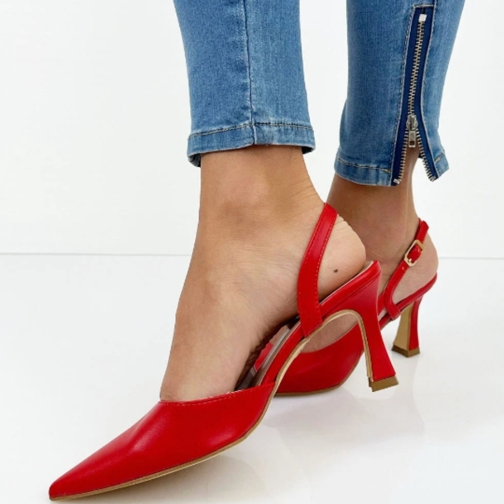 Massimo Dutti Kitten Heel Shoes Y2K